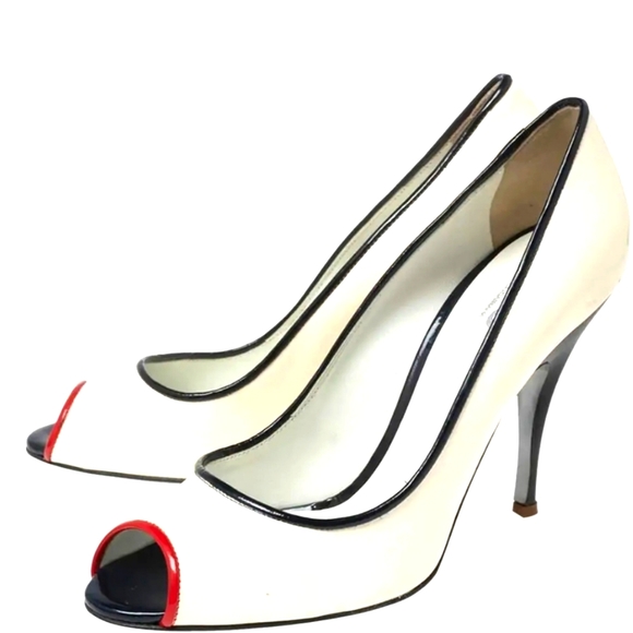 Dolce and Gabbana Peep Toe Heels - Picture 1 of 7